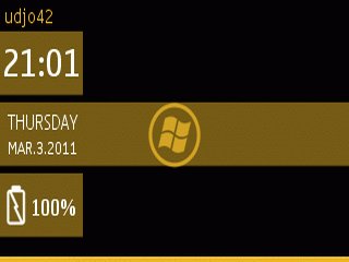 game pic for Windows Phone 7 Yellow With Widget